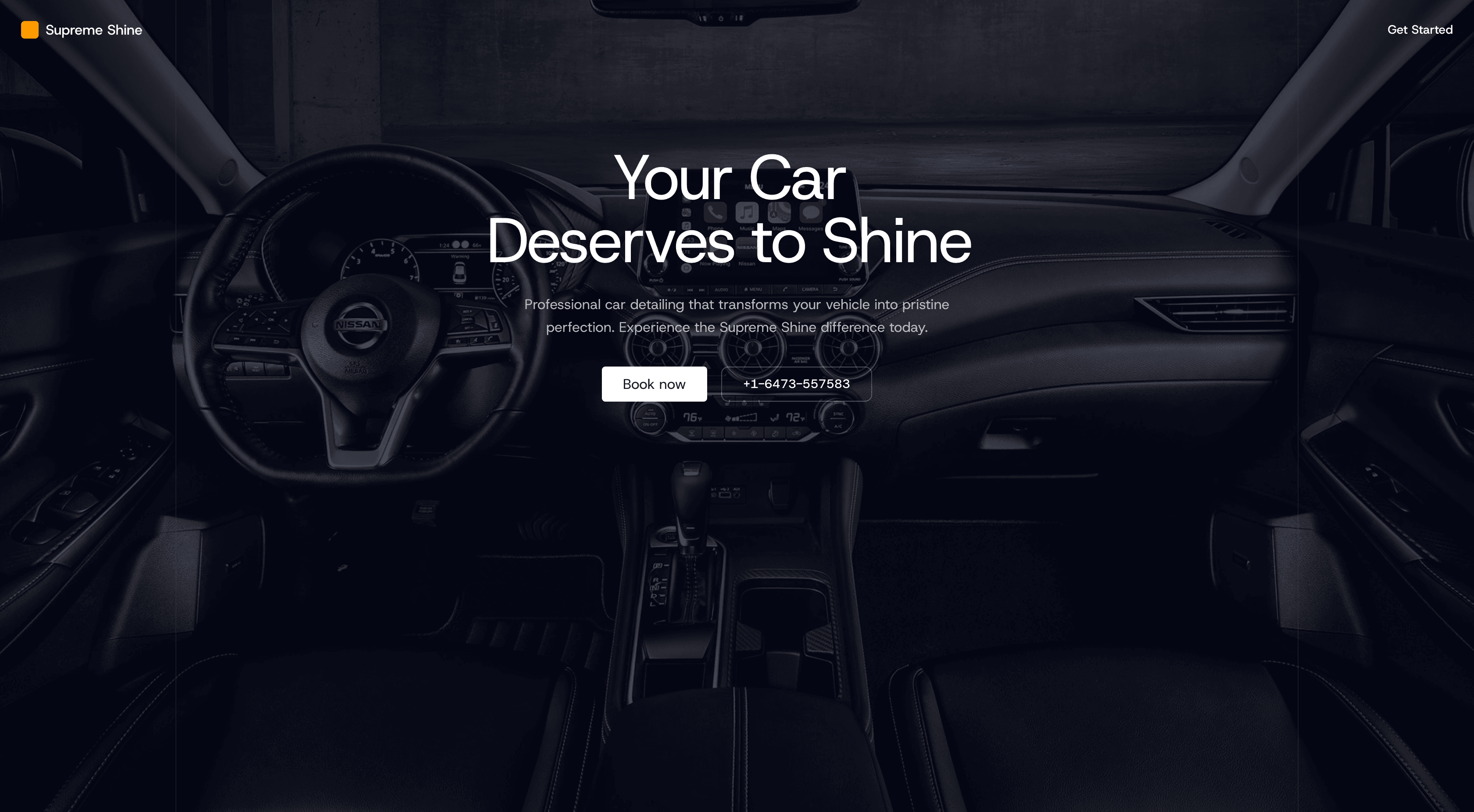Supreme Shine Car Detailing Website